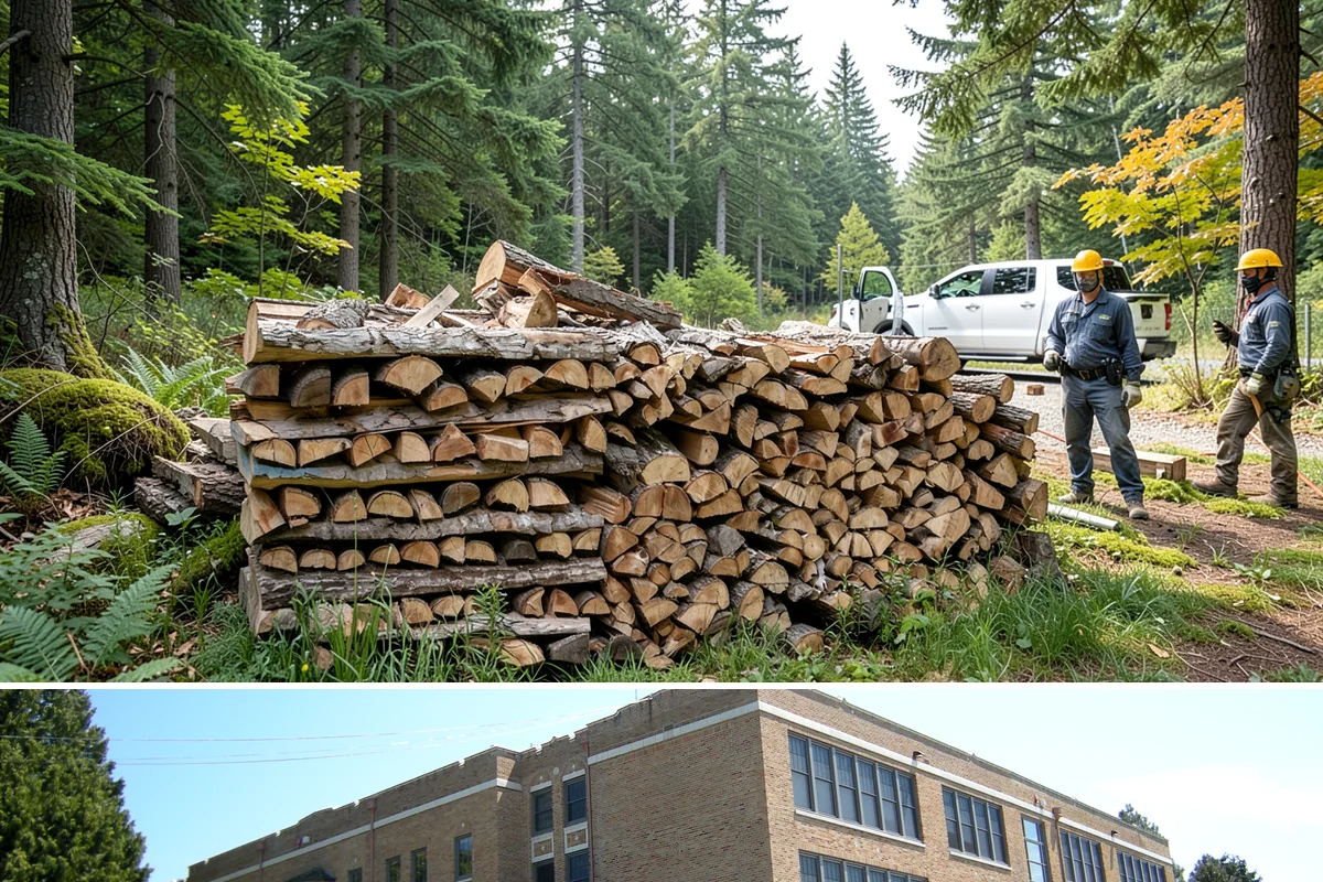 Bundle Firewood in Maple Valley, King County, WA - Bundles stay popular year-round but move fastest heading into the wet fall and winter burning months.