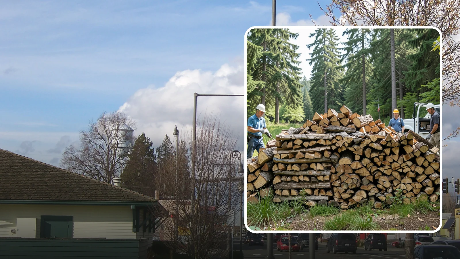 Bundle Firewood in Marysville, Snohomish County, WA - Convenient shrink-wrapped bundles of seasoned firewood sized for a single evening burn.