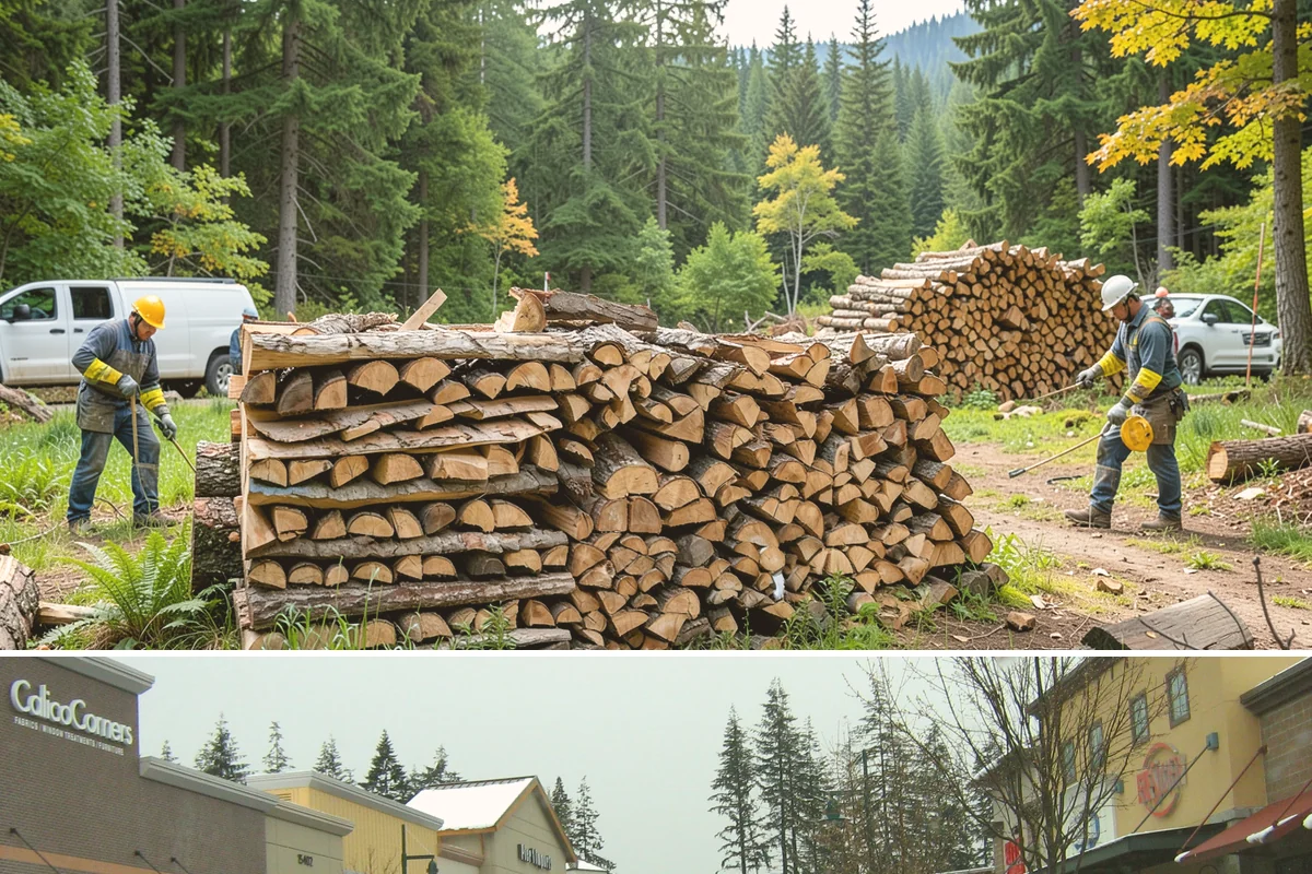 Bundle Firewood in Mill Creek, Snohomish County, WA - Bundles stay popular year-round but move fastest heading into the wet fall and winter burning months.