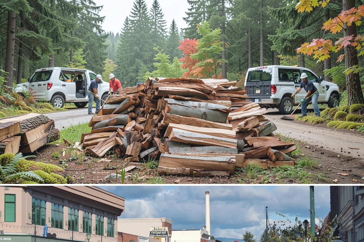 Bundle Firewood in Monroe, Snohomish County, WA - Bundles stay popular year-round but move fastest heading into the wet fall and winter burning months.