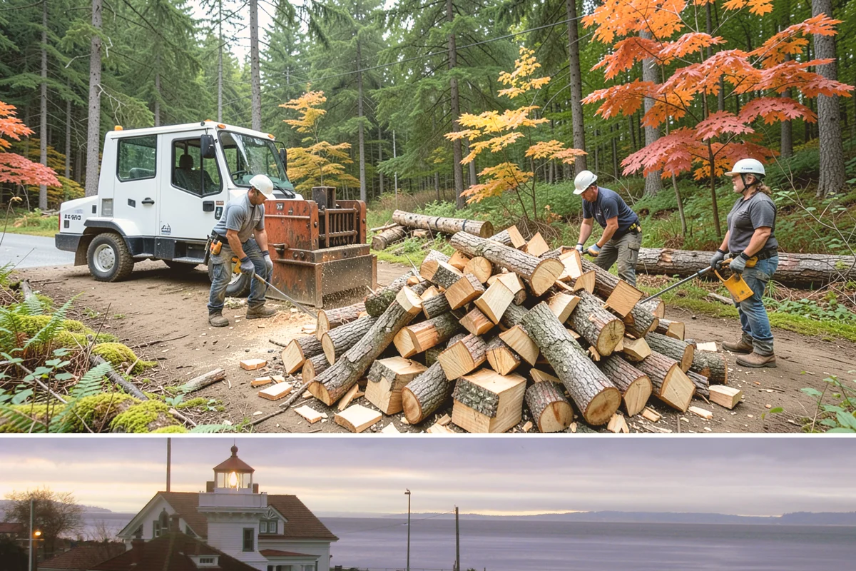 Bundle Firewood in Mukilteo, Snohomish County, WA - Bundles stay popular year-round but move fastest heading into the wet fall and winter burning months.