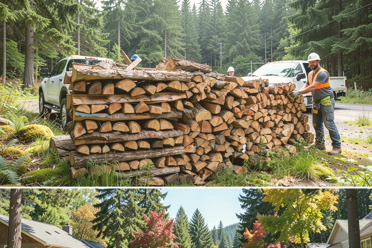 Bundle Firewood in Orting, Pierce County, WA - Bundles stay popular year-round but move fastest heading into the wet fall and winter burning months.