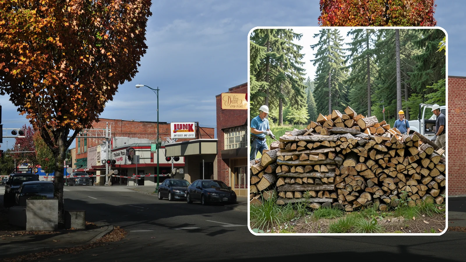 Bundle Firewood in Puyallup, Pierce County, WA - Convenient shrink-wrapped bundles of seasoned firewood sized for a single evening burn.