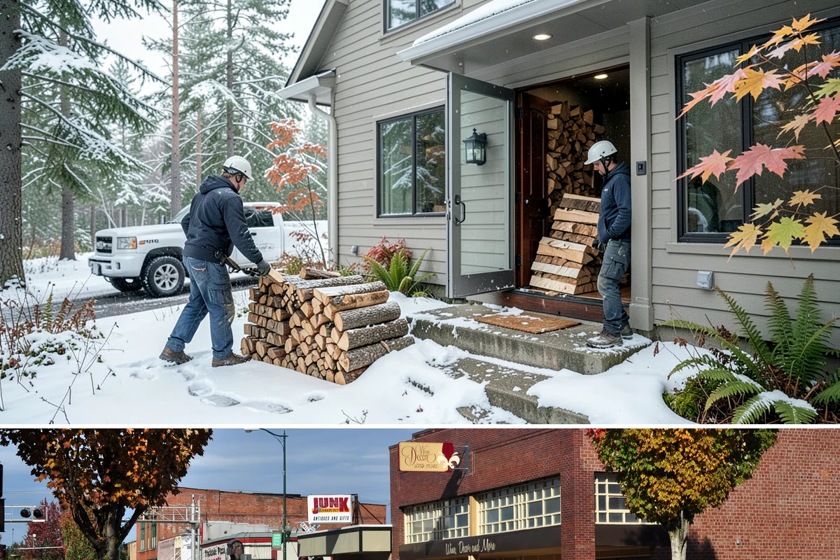 Bundle Firewood in Puyallup, Pierce County, WA - Bundles stay popular year-round but move fastest heading into the wet fall and winter burning months.