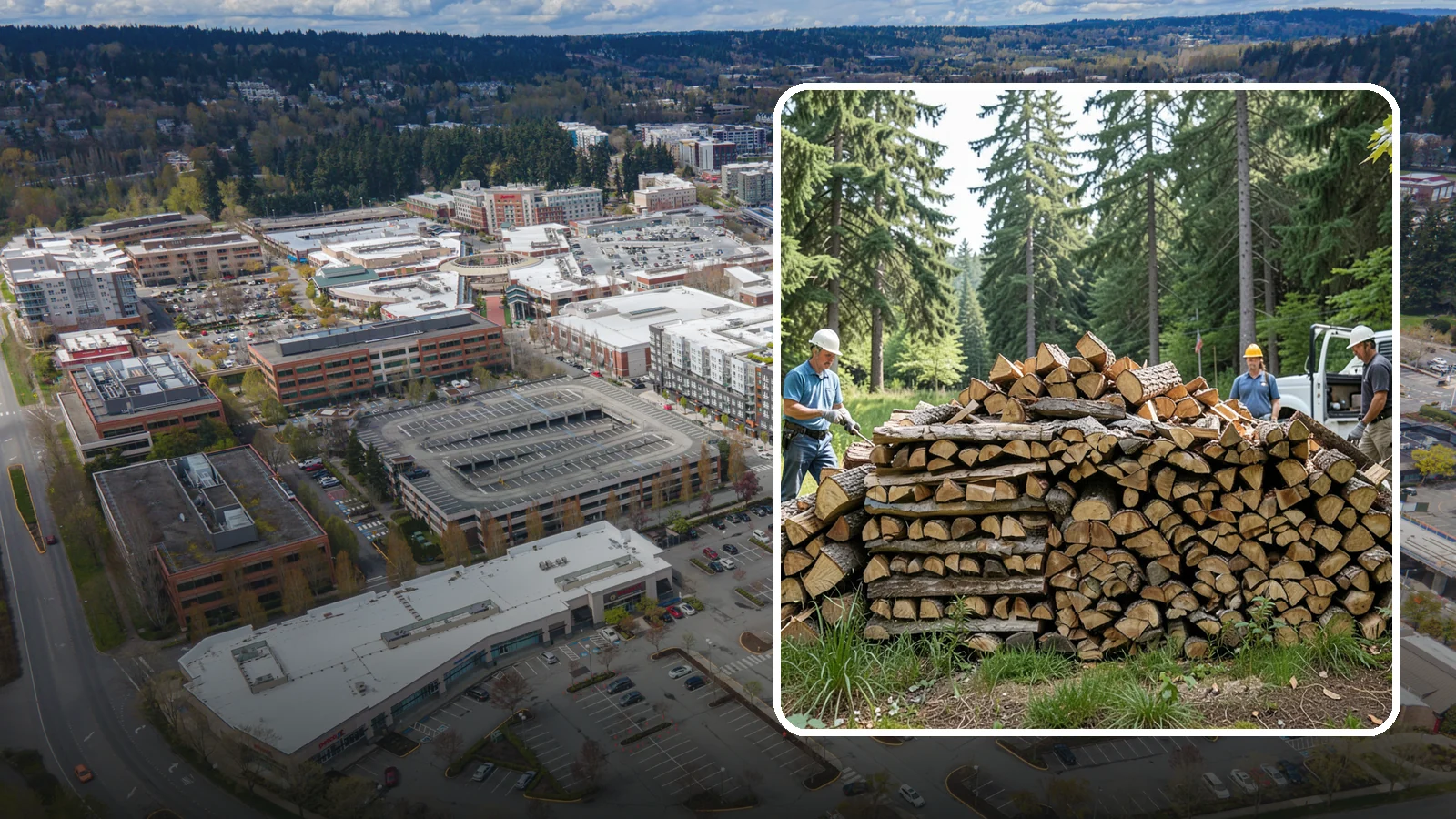 Bundle Firewood in Redmond, King County, WA - Convenient shrink-wrapped bundles of seasoned firewood sized for a single evening burn.