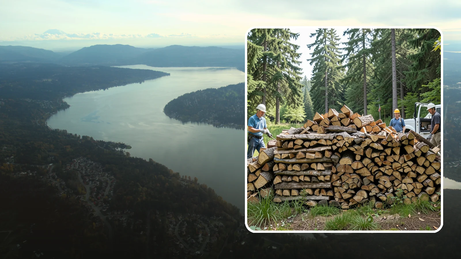 Bundle Firewood in Sammamish, King County, WA - Convenient shrink-wrapped bundles of seasoned firewood sized for a single evening burn.