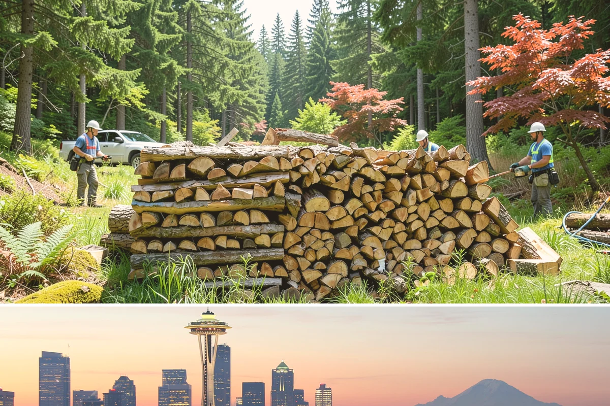 Bundle Firewood in Seattle, WA - Bundles stay popular year-round but move fastest heading into the wet fall and winter burning months.
