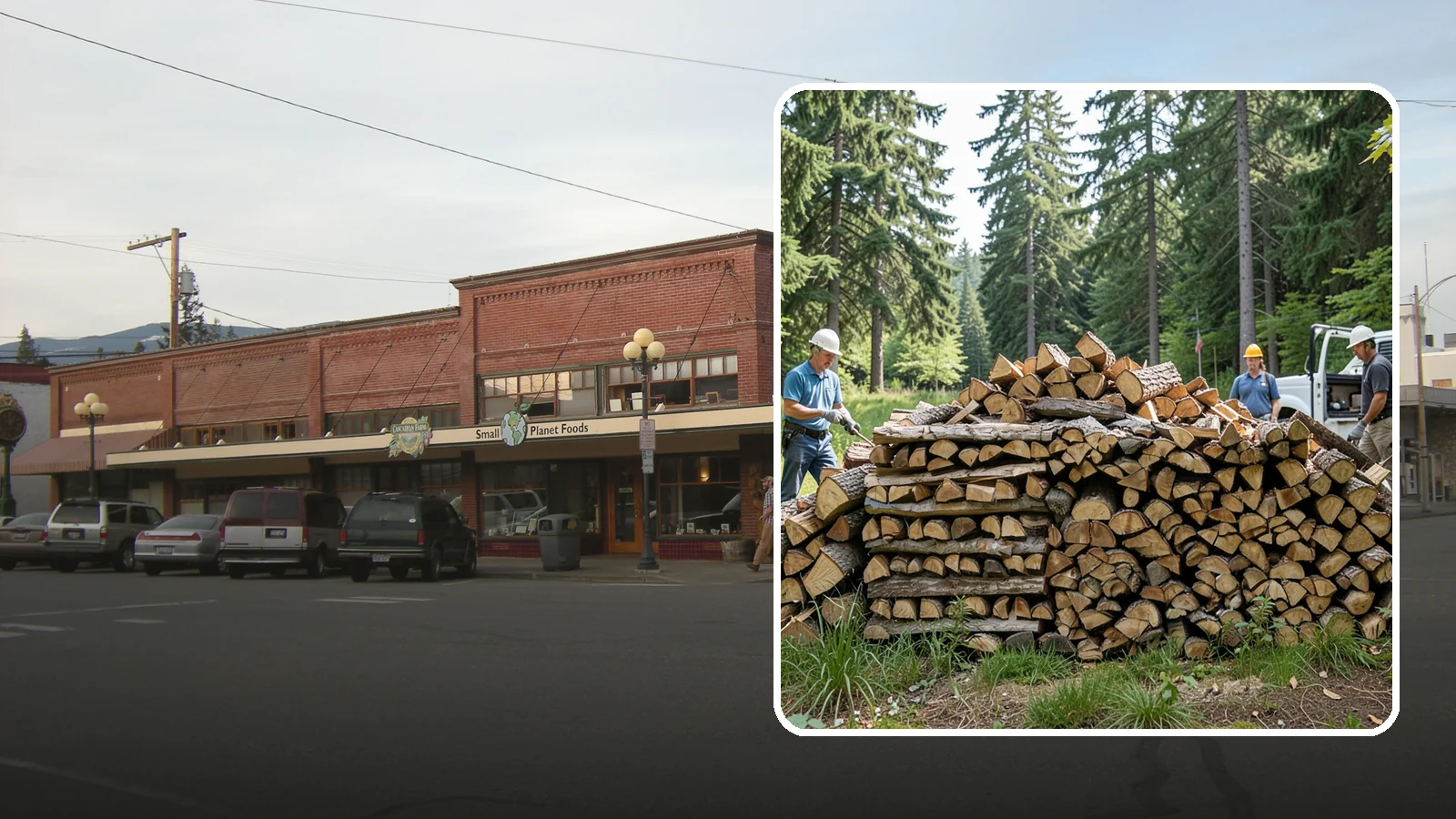 Bundle Firewood in Sedro-Woolley, Skagit County, WA - Convenient shrink-wrapped bundles of seasoned firewood sized for a single evening burn.