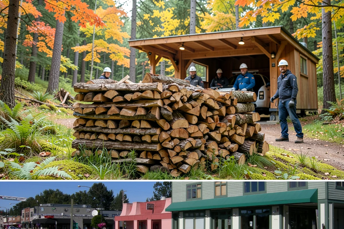 Bundle Firewood in Snoqualmie, King County, WA - Bundles stay popular year-round but move fastest heading into the wet fall and winter burning months.