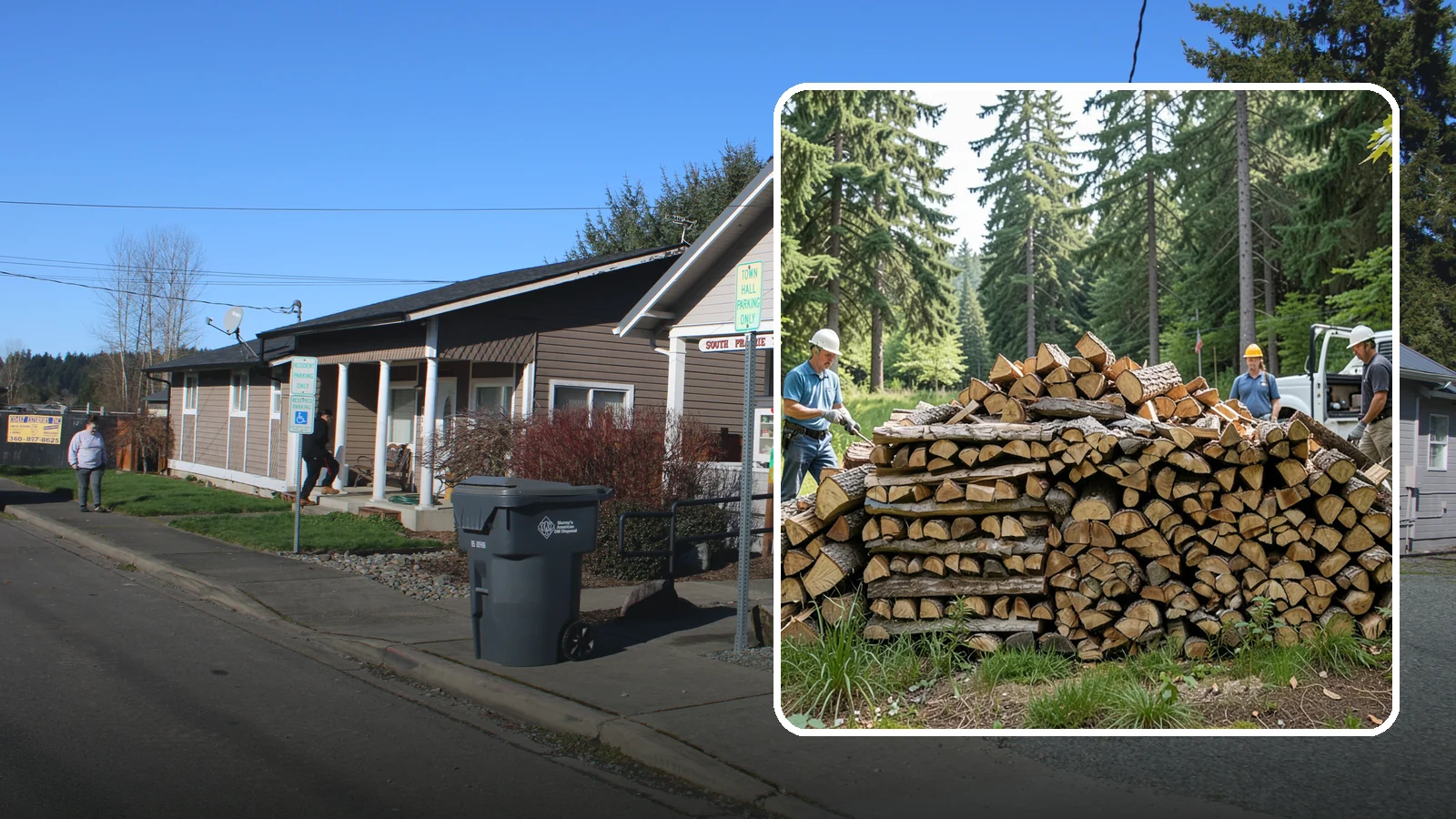 Bundle Firewood in South Prairie, Pierce County, WA - Convenient shrink-wrapped bundles of seasoned firewood sized for a single evening burn.