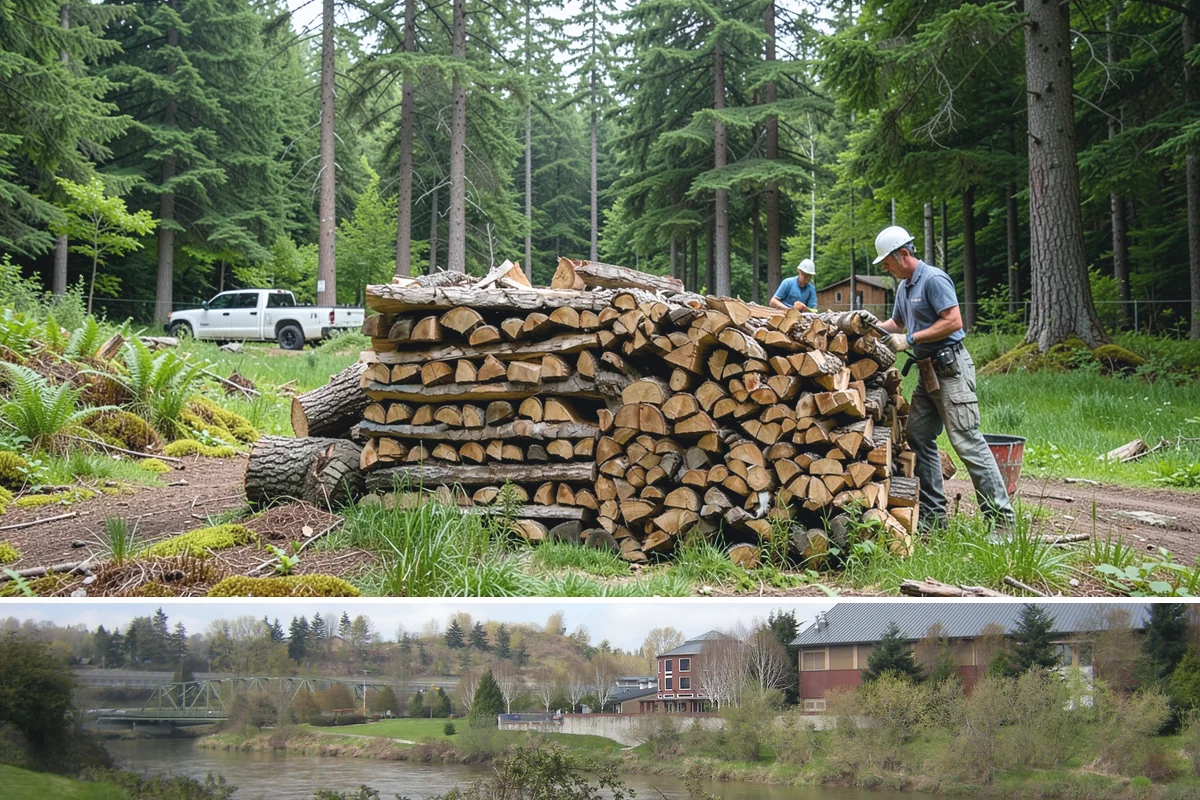 Bundle Firewood in Tukwila, King County, WA - Bundles stay popular year-round but move fastest heading into the wet fall and winter burning months.