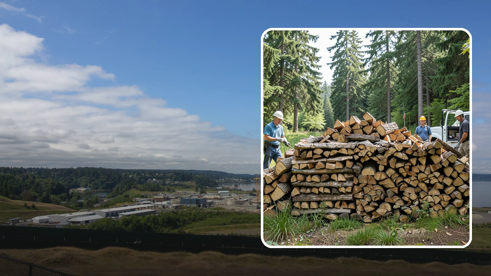 Bundle Firewood in University Place, Pierce County, WA - Convenient shrink-wrapped bundles of seasoned firewood sized for a single evening burn.