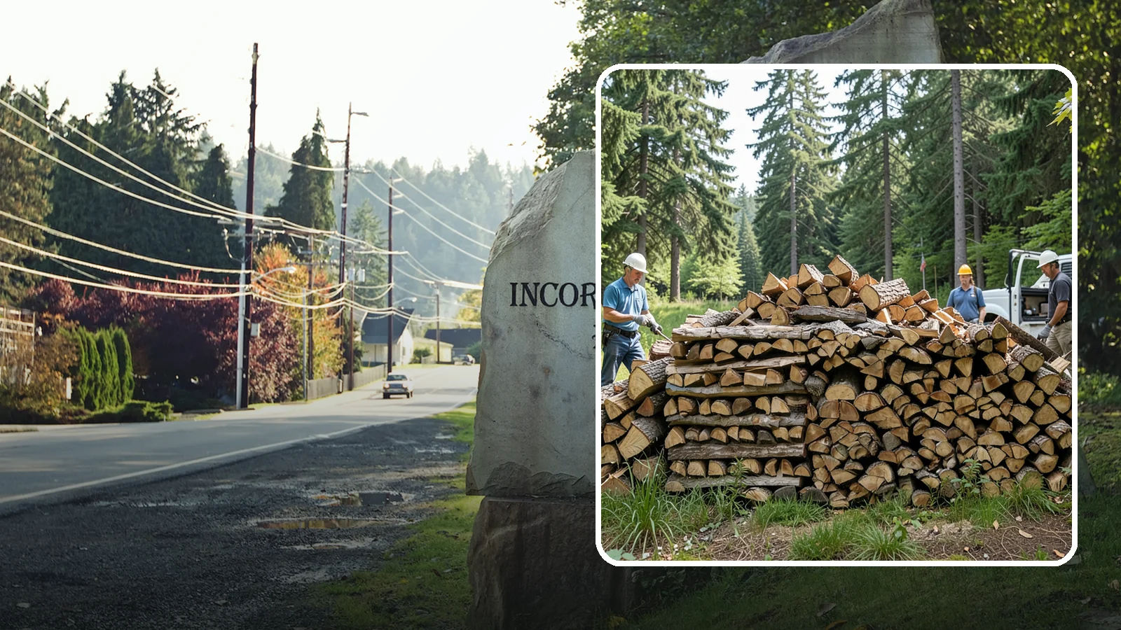 Bundle Firewood in Wilkeson, Pierce County, WA - Convenient shrink-wrapped bundles of seasoned firewood sized for a single evening burn.