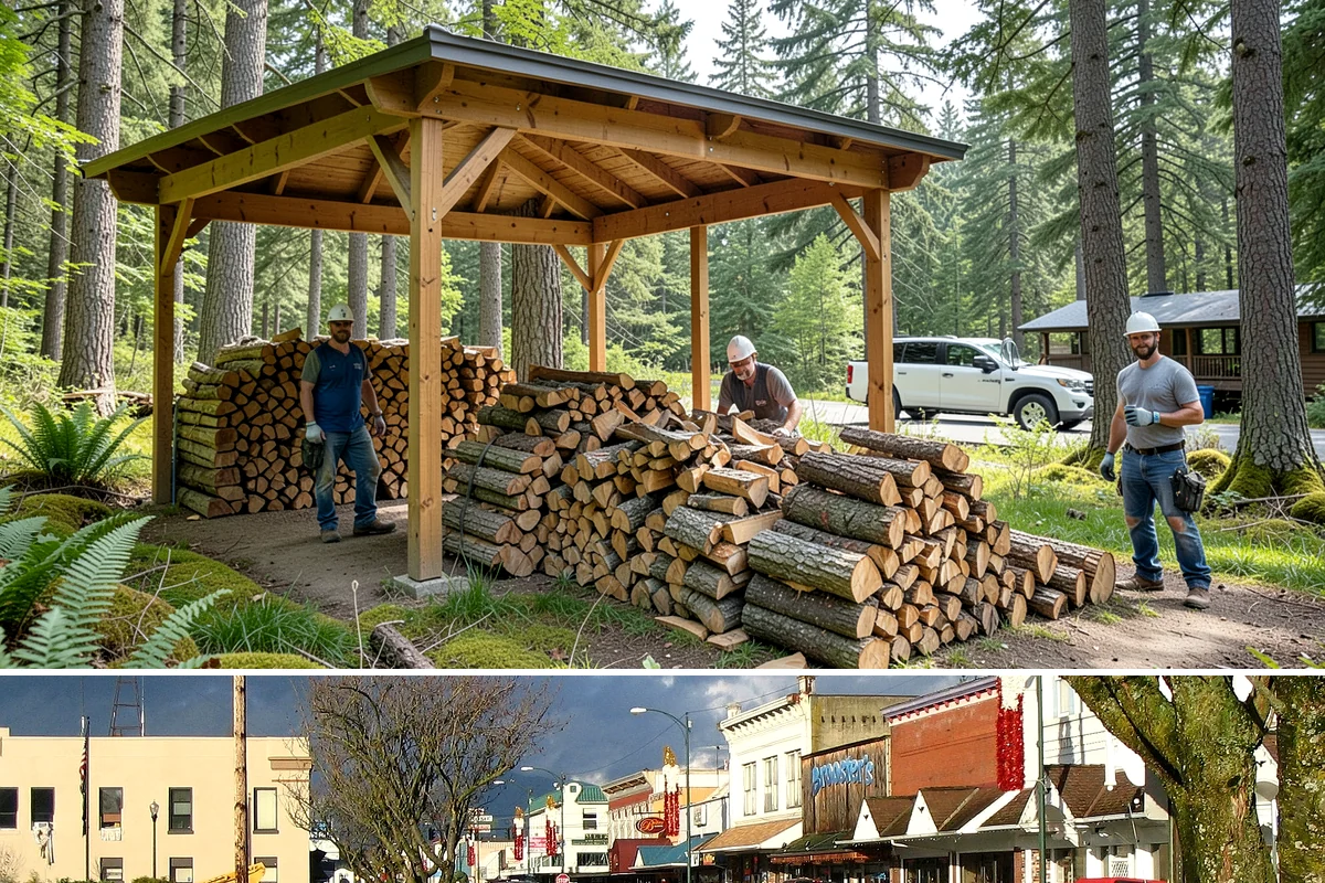 Cabin Firewood in Arlington, Snohomish County, WA - Stock the cabin in late summer and fall so it is fuel-ready before the wet winter months arrive.