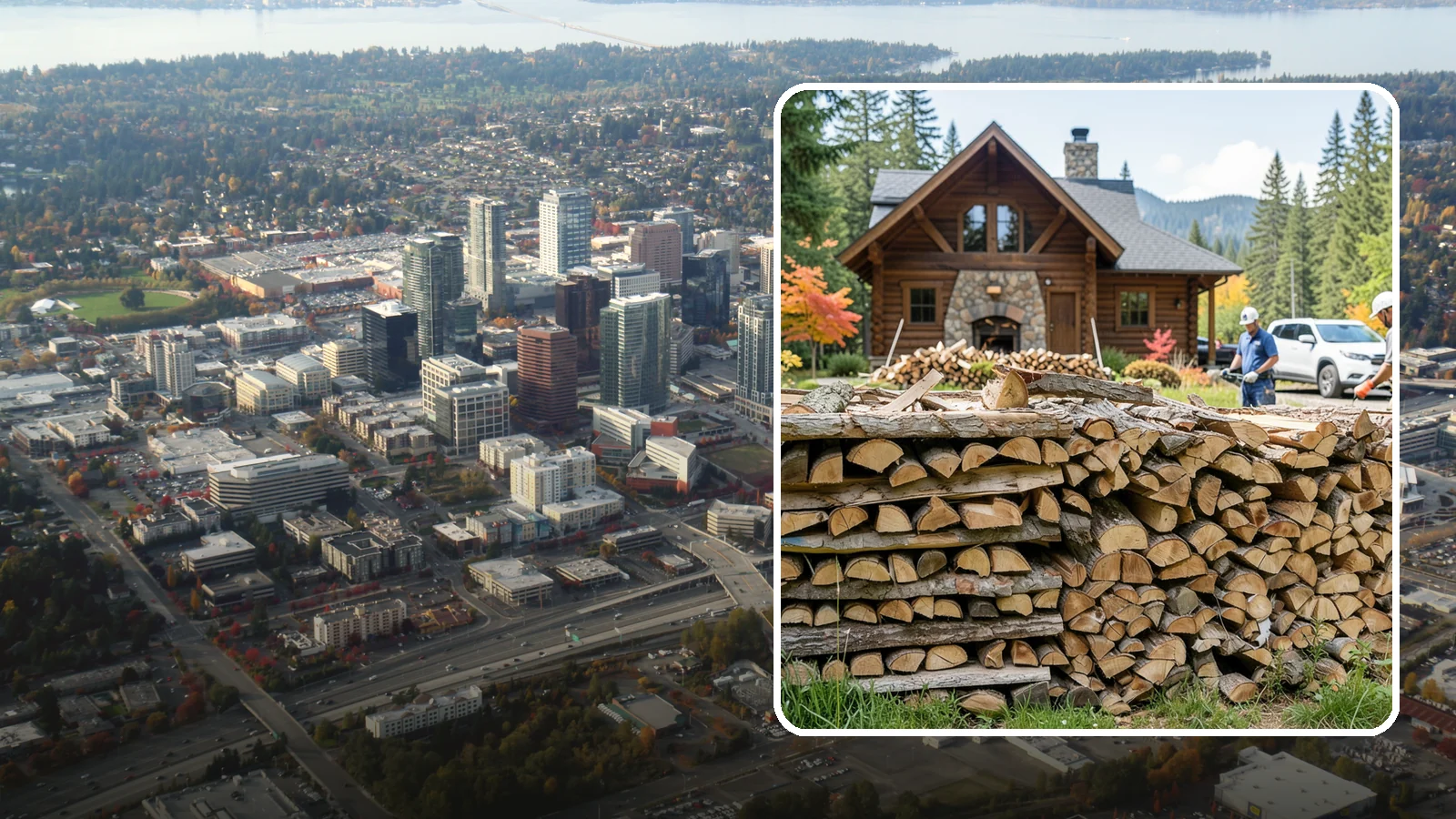 Cabin Firewood in Bellevue, King County, WA - Dependable firewood delivery for cabins and rural retreats across the Pacific Northwest.