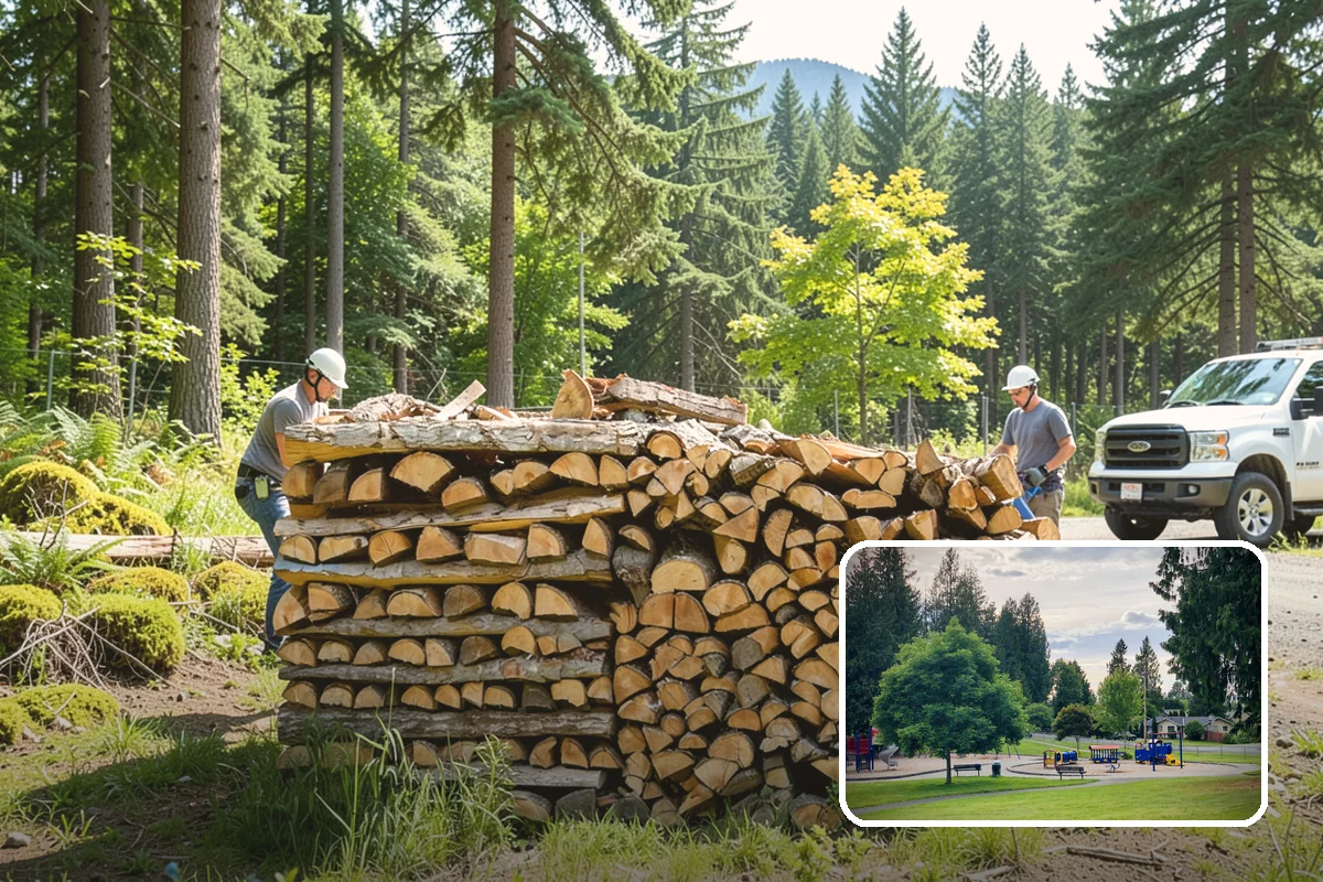 Cabin Firewood in Bonney Lake, Pierce County, WA - Delivered to remote and hard-to-reach properties