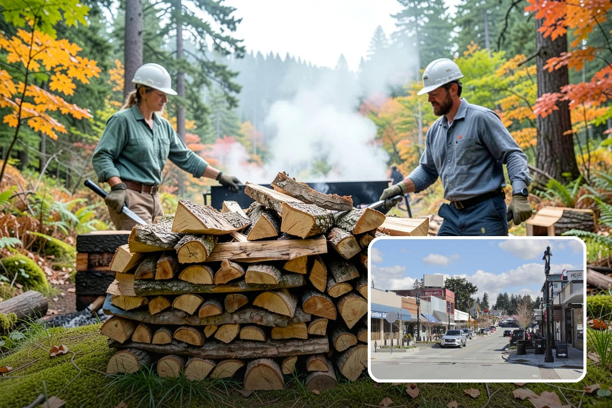 Cabin Firewood in Bothell, King County, WA - Delivered to remote and hard-to-reach properties