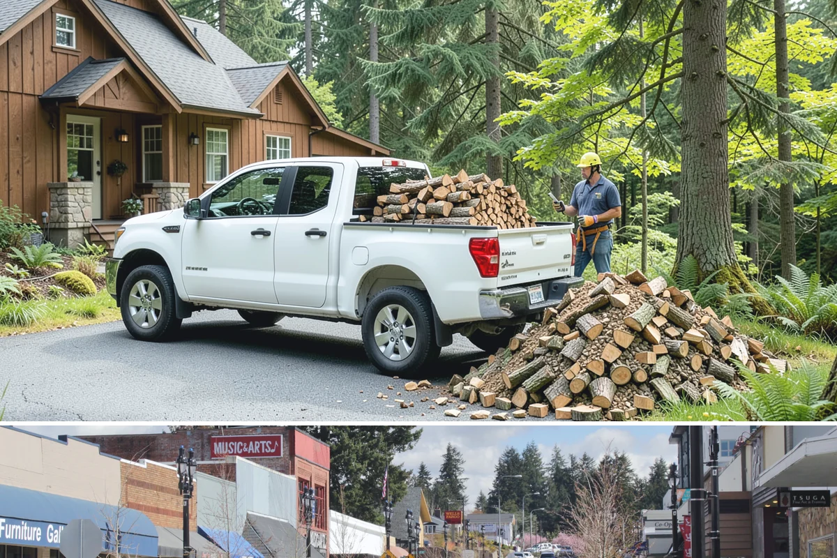 Cabin Firewood in Bothell, King County, WA - Stock the cabin in late summer and fall so it is fuel-ready before the wet winter months arrive.