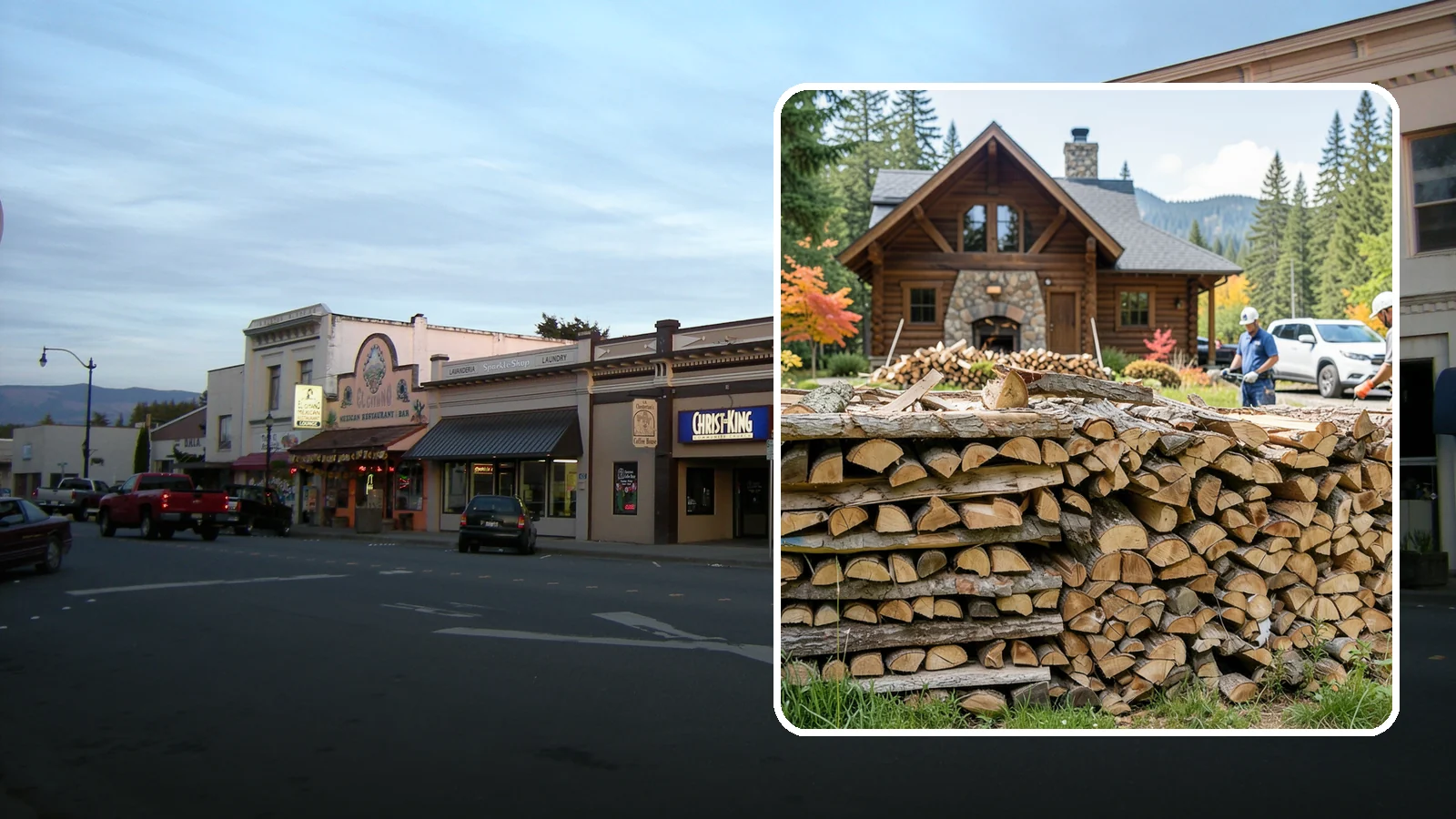 Cabin Firewood in Burlington, Skagit County, WA - Dependable firewood delivery for cabins and rural retreats across the Pacific Northwest.