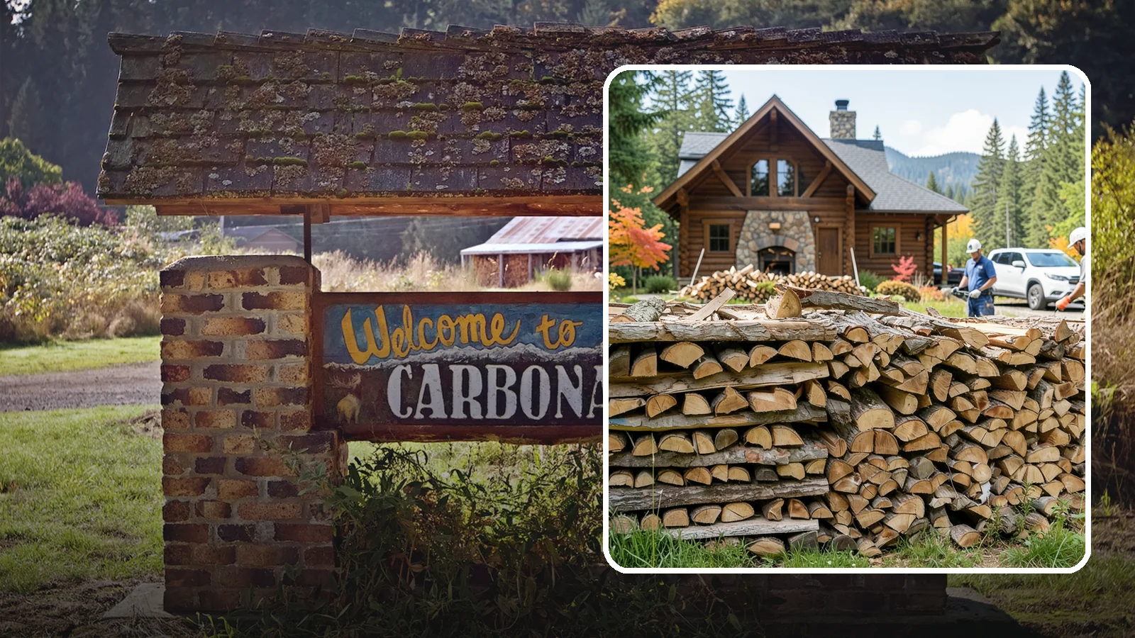 Cabin Firewood in Carbonado, Pierce County, WA - Dependable firewood delivery for cabins and rural retreats across the Pacific Northwest.