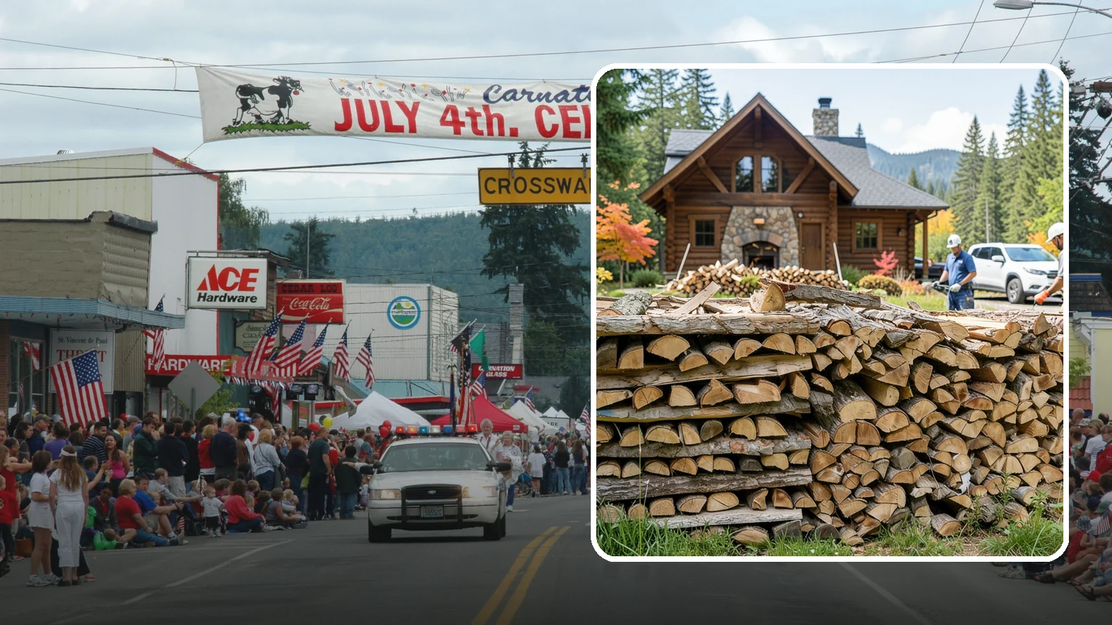Cabin Firewood in Carnation, King County, WA - Dependable firewood delivery for cabins and rural retreats across the Pacific Northwest.