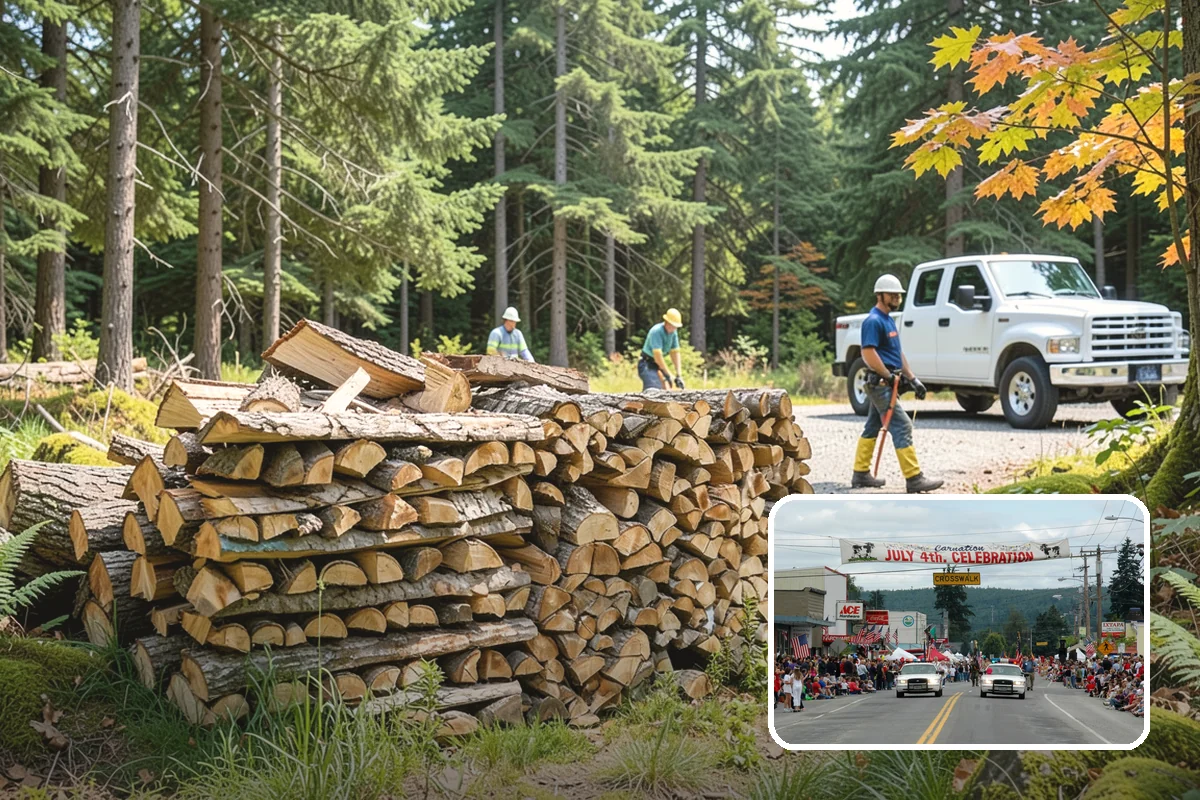 Cabin Firewood in Carnation, King County, WA - Delivered to remote and hard-to-reach properties