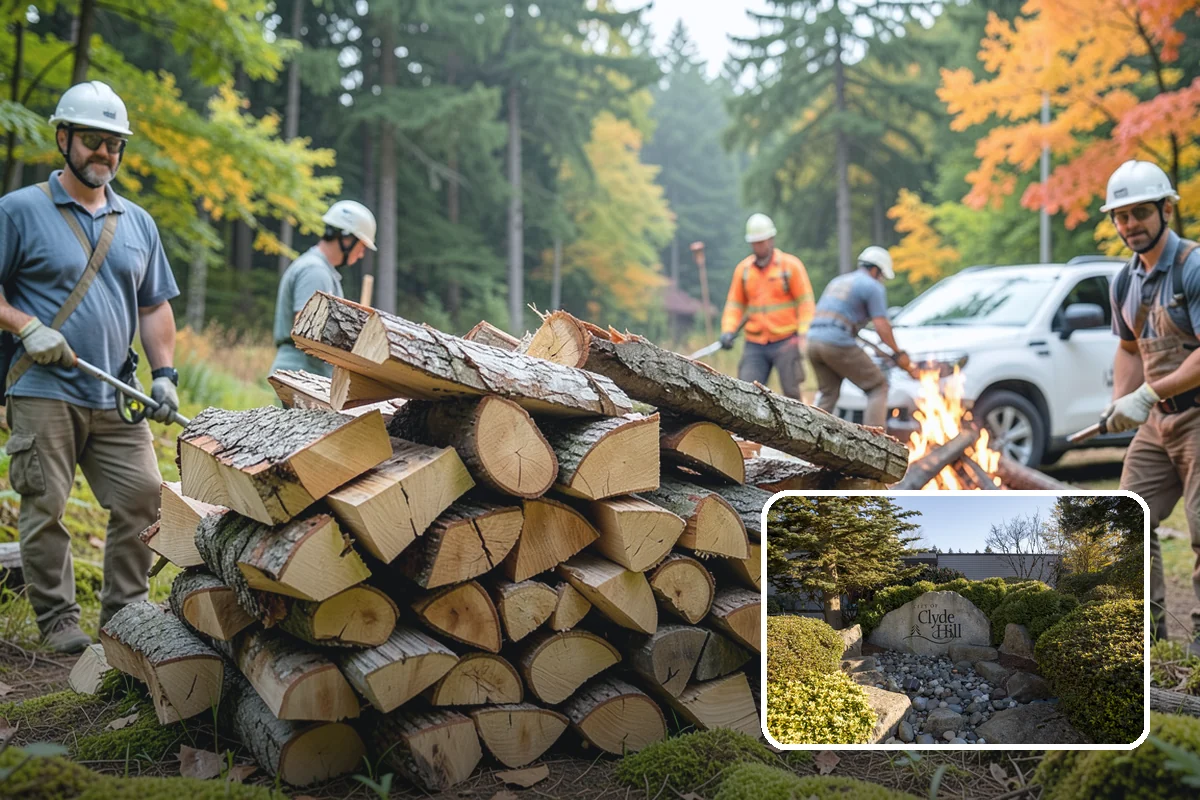 Cabin Firewood in Clyde Hill, King County, WA - Delivered to remote and hard-to-reach properties