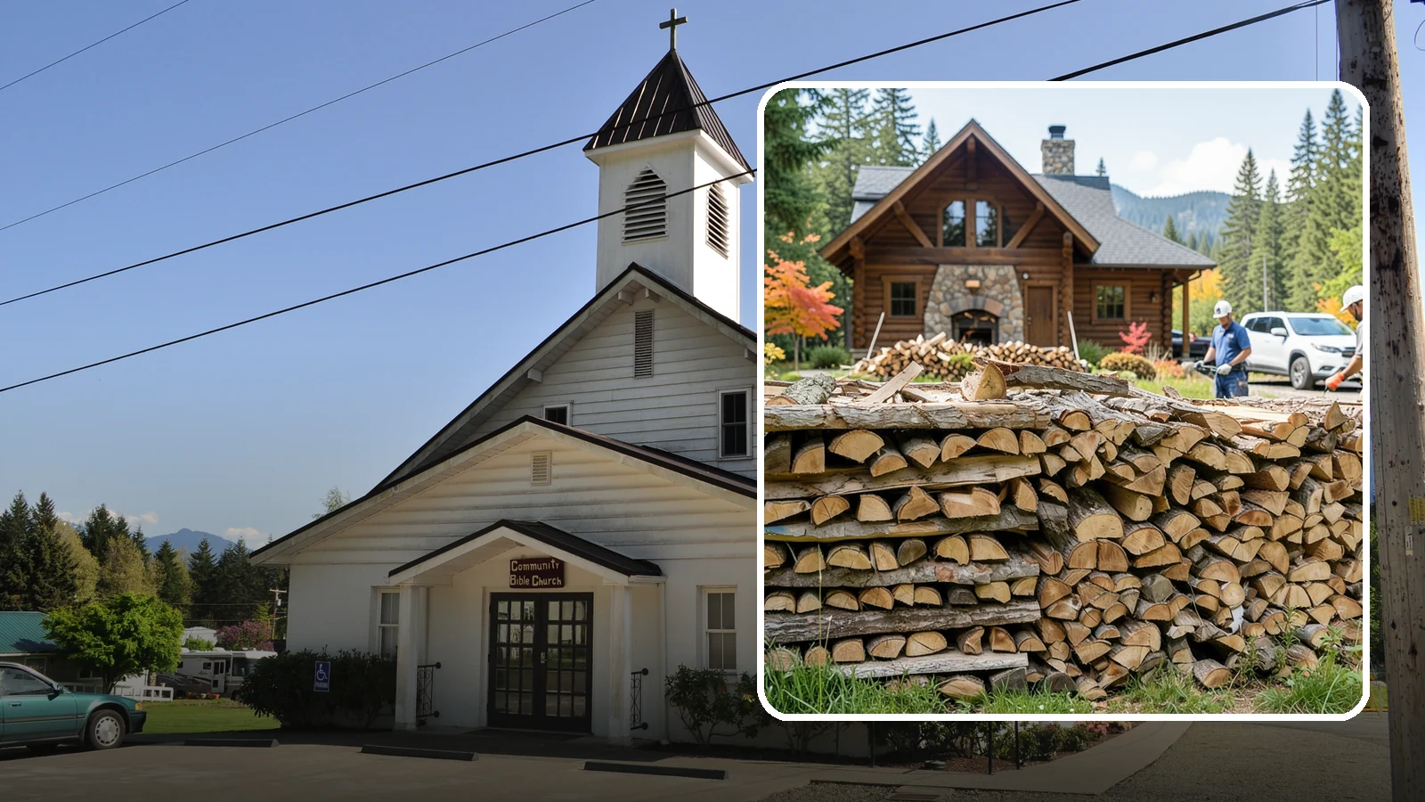 Cabin Firewood in Concrete, Skagit County, WA - Dependable firewood delivery for cabins and rural retreats across the Pacific Northwest.
