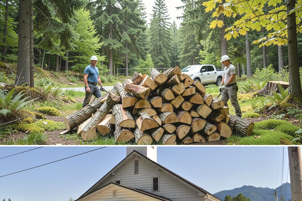 Cabin Firewood in Concrete, Skagit County, WA - Stock the cabin in late summer and fall so it is fuel-ready before the wet winter months arrive.