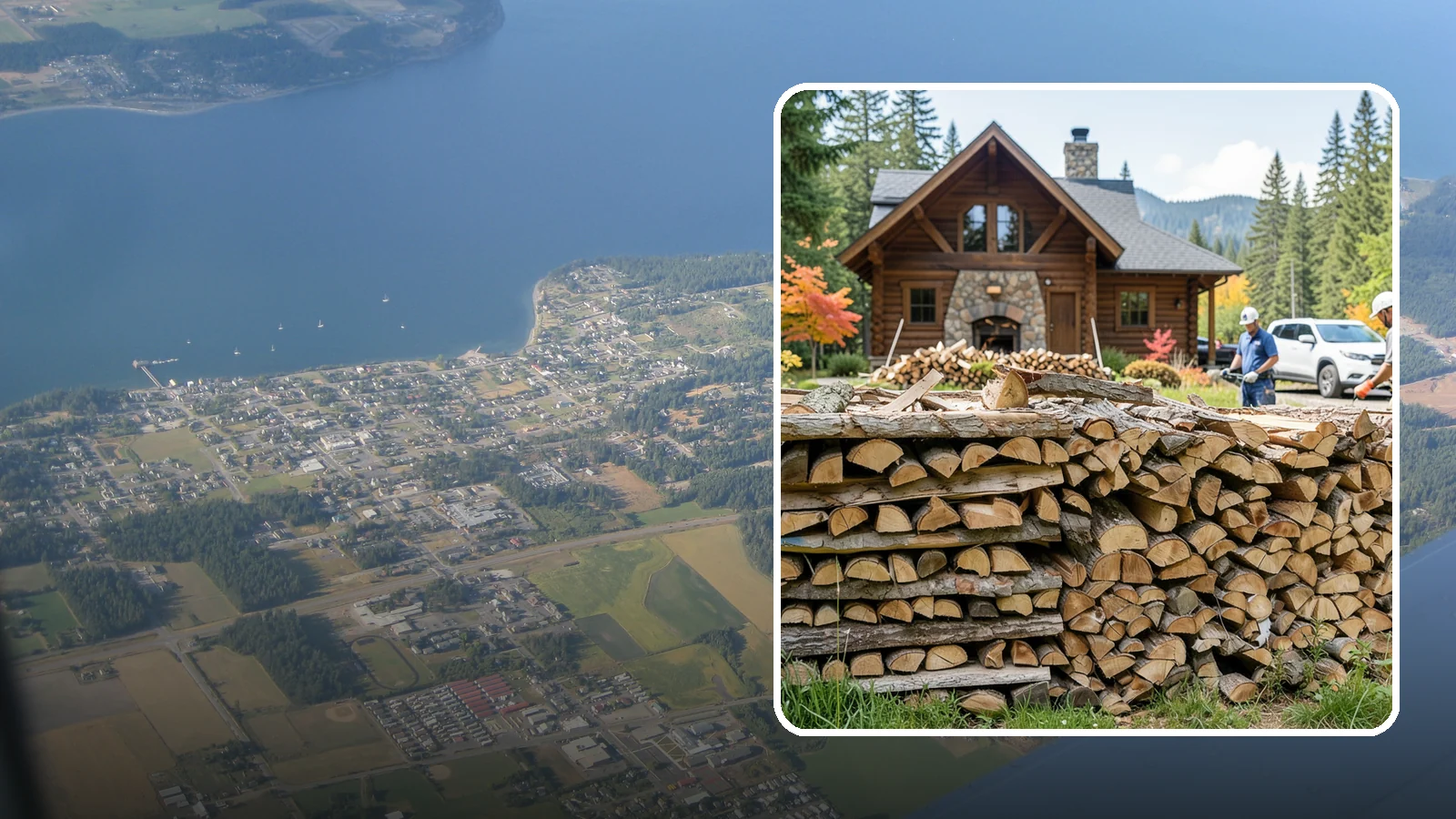 Cabin Firewood in Coupeville, Island County, WA - Dependable firewood delivery for cabins and rural retreats across the Pacific Northwest.