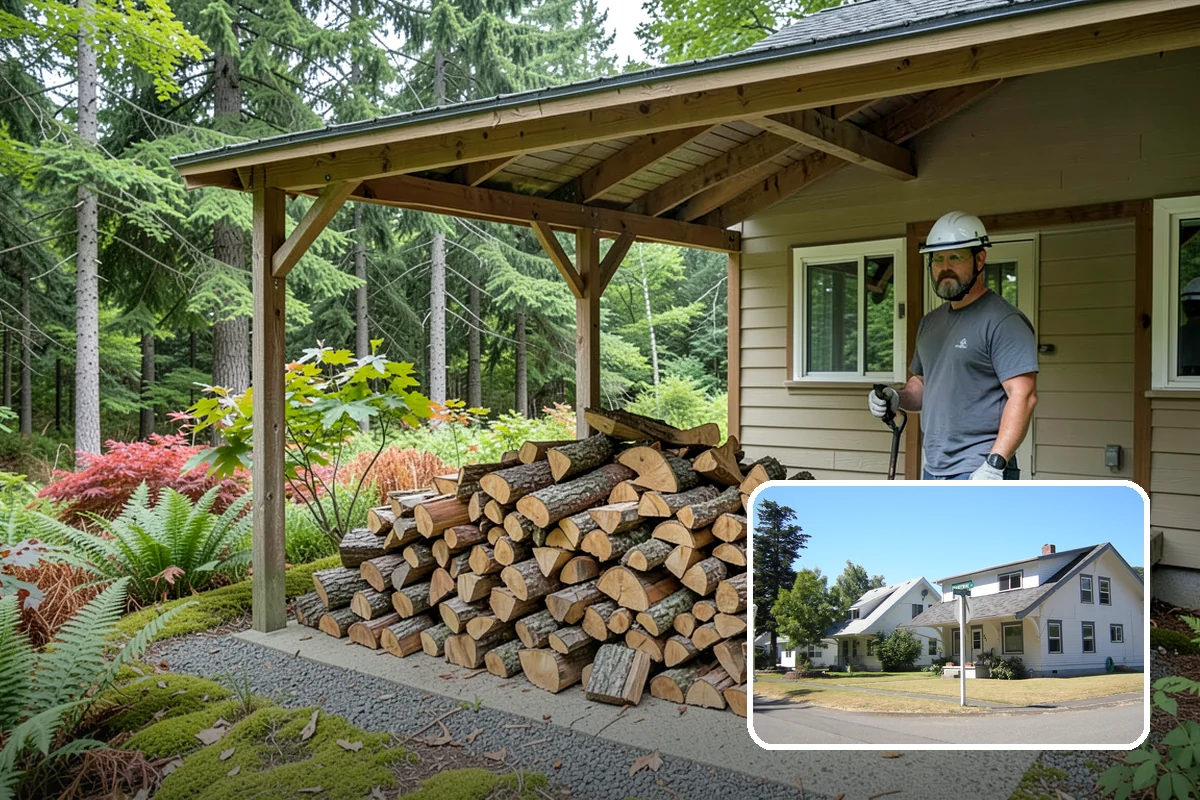 Cabin Firewood in DuPont, Pierce County, WA - Delivered to remote and hard-to-reach properties