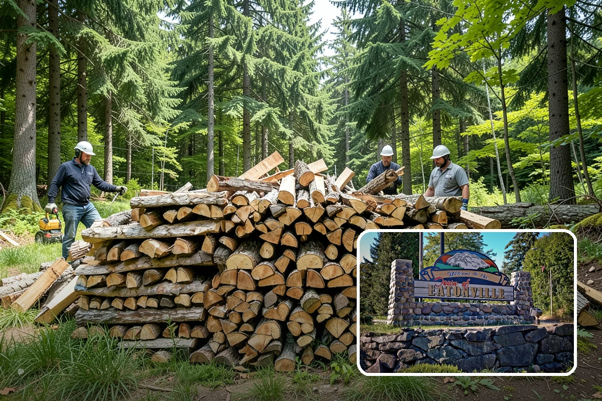 Cabin Firewood in Eatonville, Pierce County, WA - Delivered to remote and hard-to-reach properties