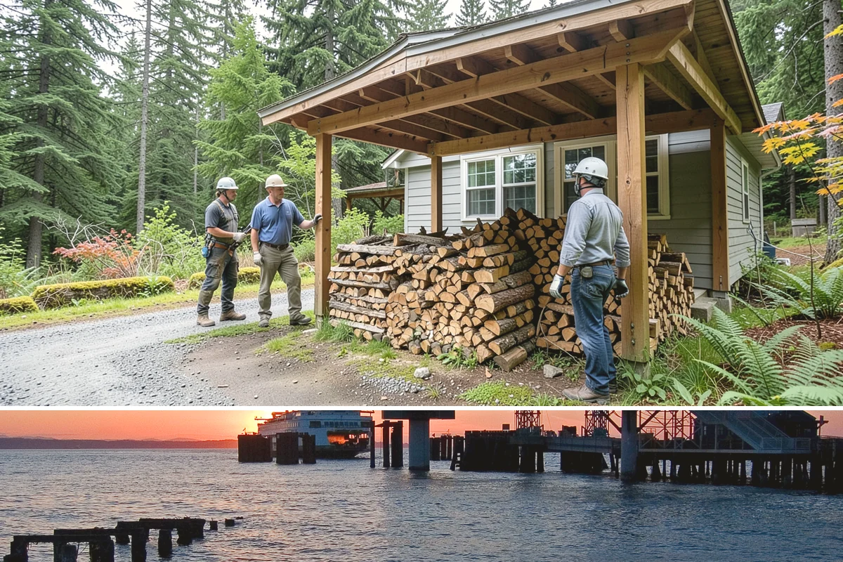 Cabin Firewood in Edmonds, Snohomish County, WA - Stock the cabin in late summer and fall so it is fuel-ready before the wet winter months arrive.