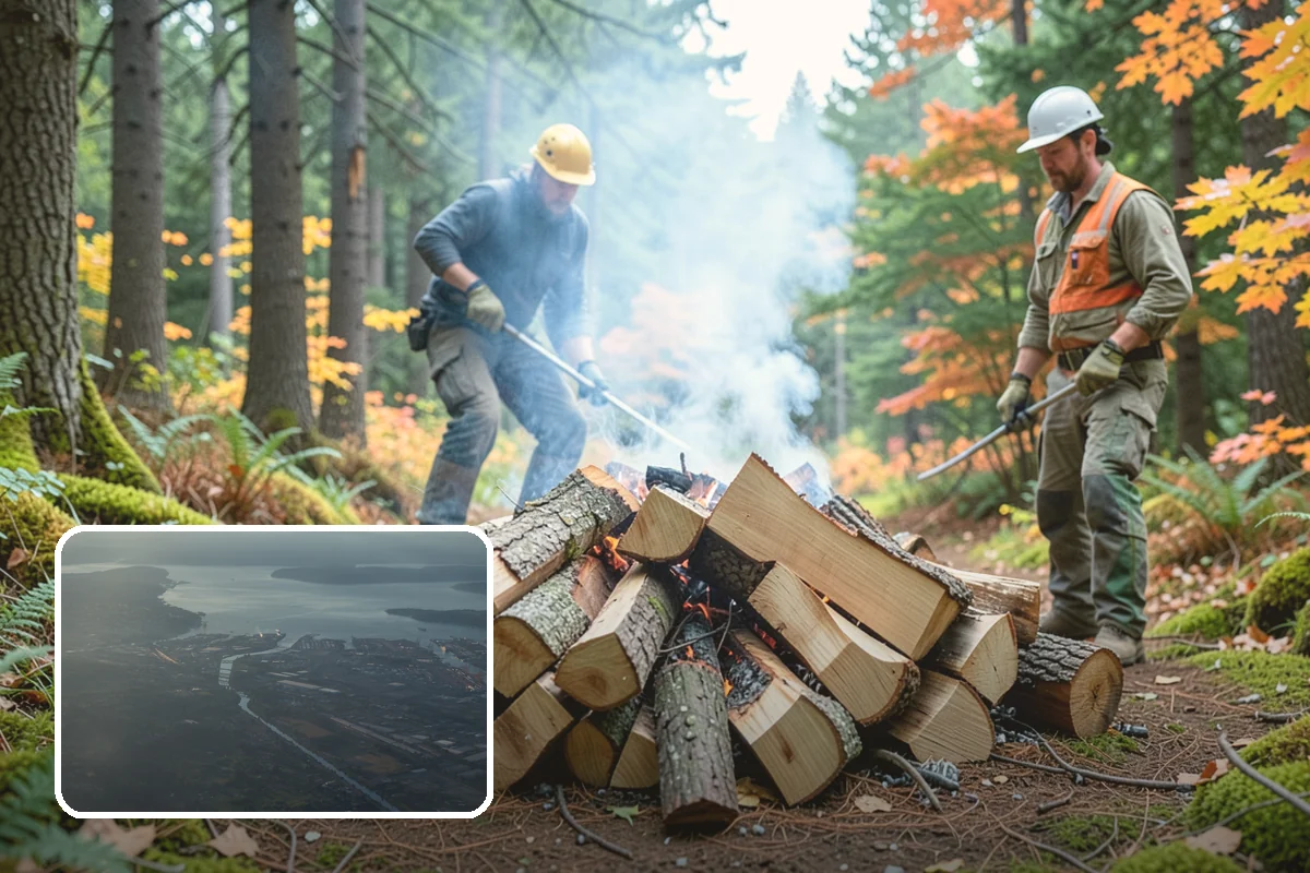 Cabin Firewood in Fife, Pierce County, WA - Delivered to remote and hard-to-reach properties