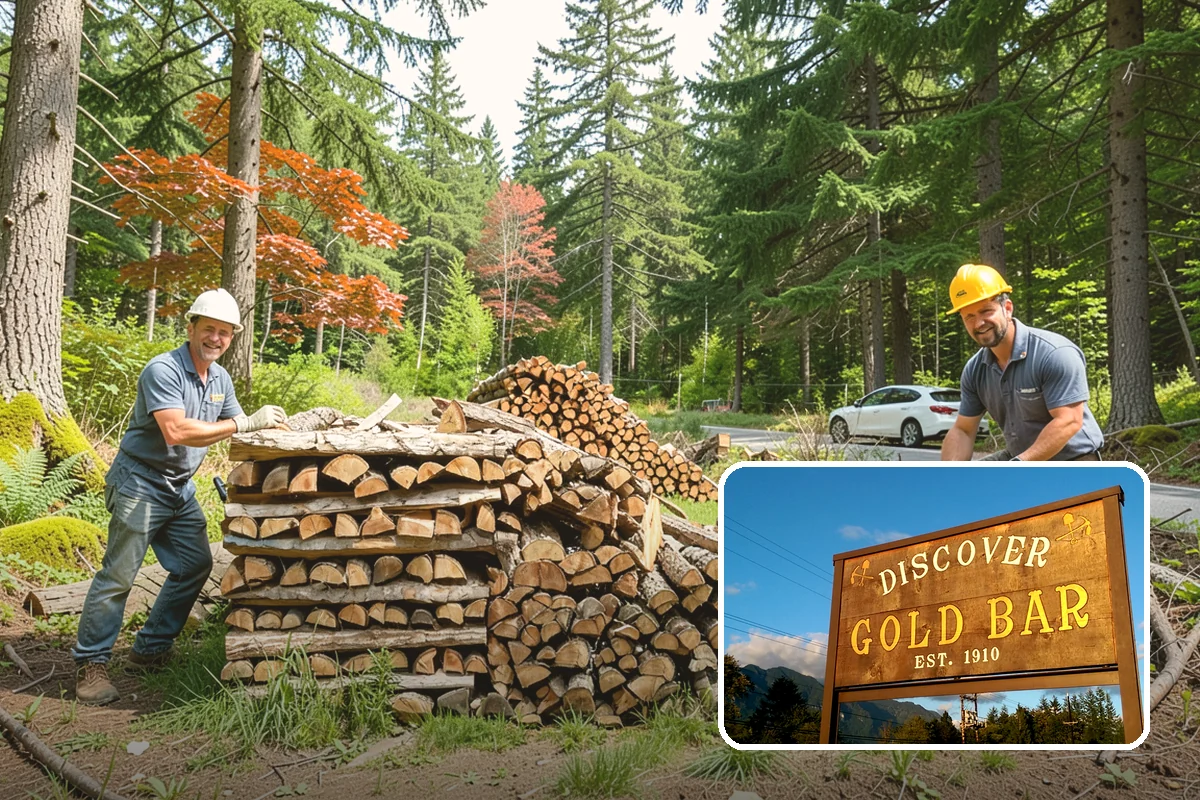 Cabin Firewood in Gold Bar, Snohomish County, WA - Delivered to remote and hard-to-reach properties