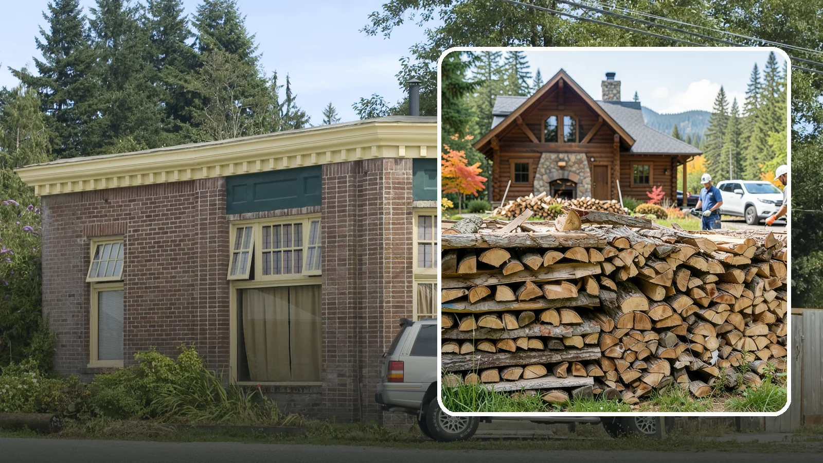 Cabin Firewood in Hamilton, Skagit County, WA - Dependable firewood delivery for cabins and rural retreats across the Pacific Northwest.