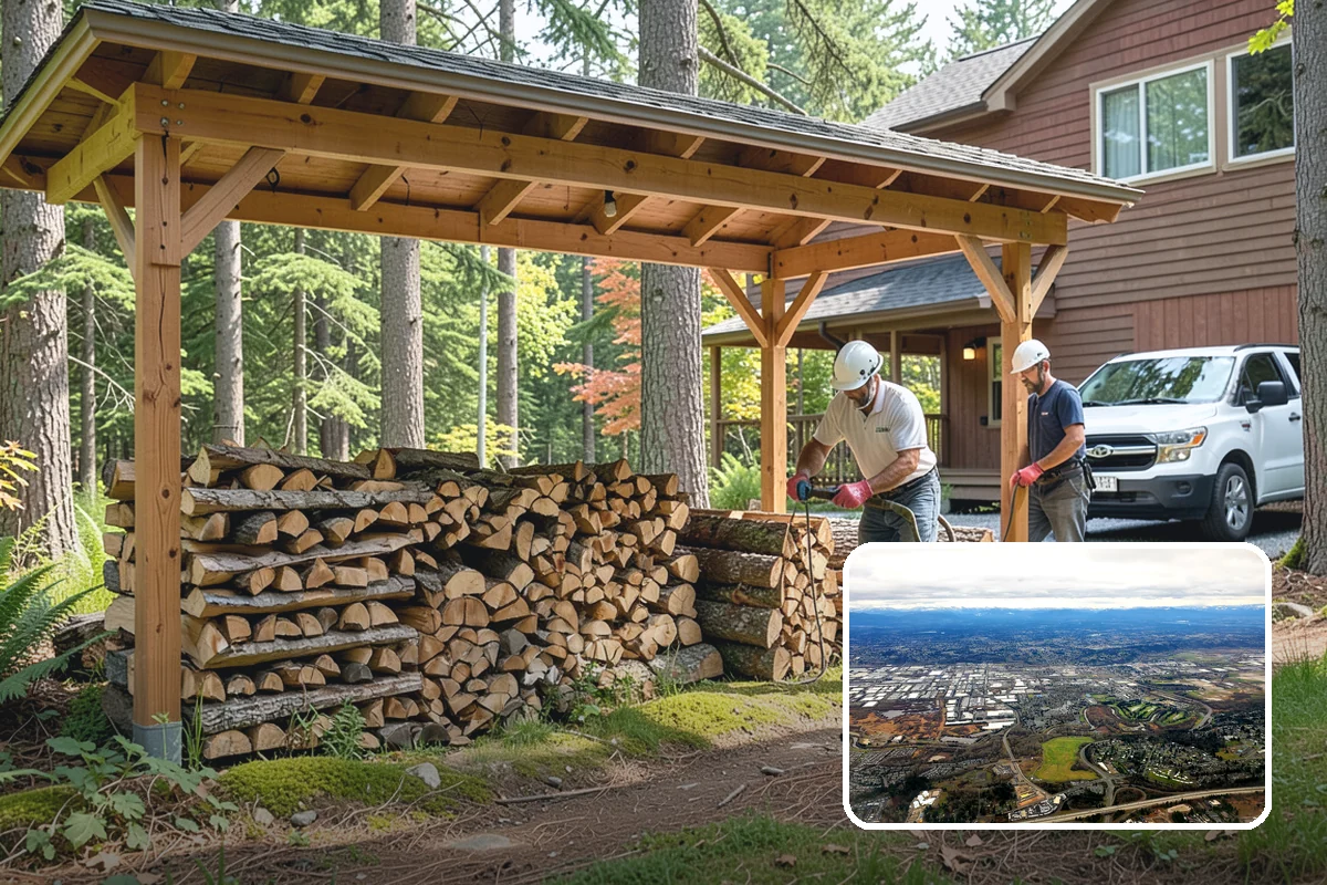 Cabin Firewood in Kent, King County, WA - Delivered to remote and hard-to-reach properties