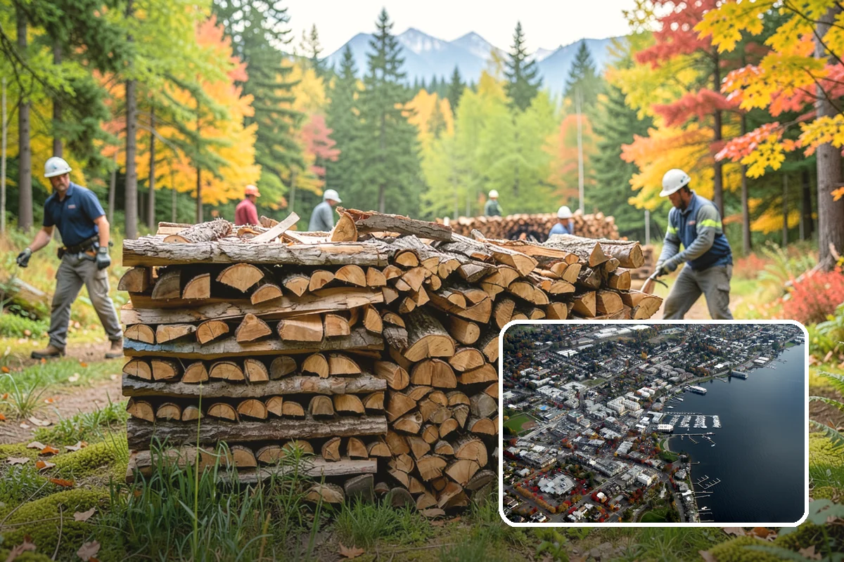 Cabin Firewood in Kirkland, King County, WA - Delivered to remote and hard-to-reach properties