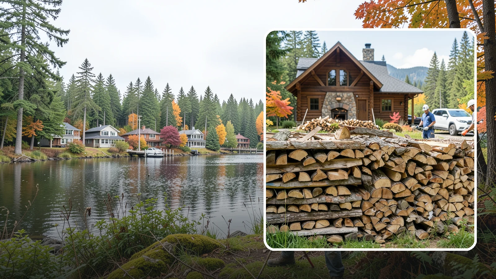 Cabin Firewood in La Conner, Skagit County, WA - Dependable firewood delivery for cabins and rural retreats across the Pacific Northwest.