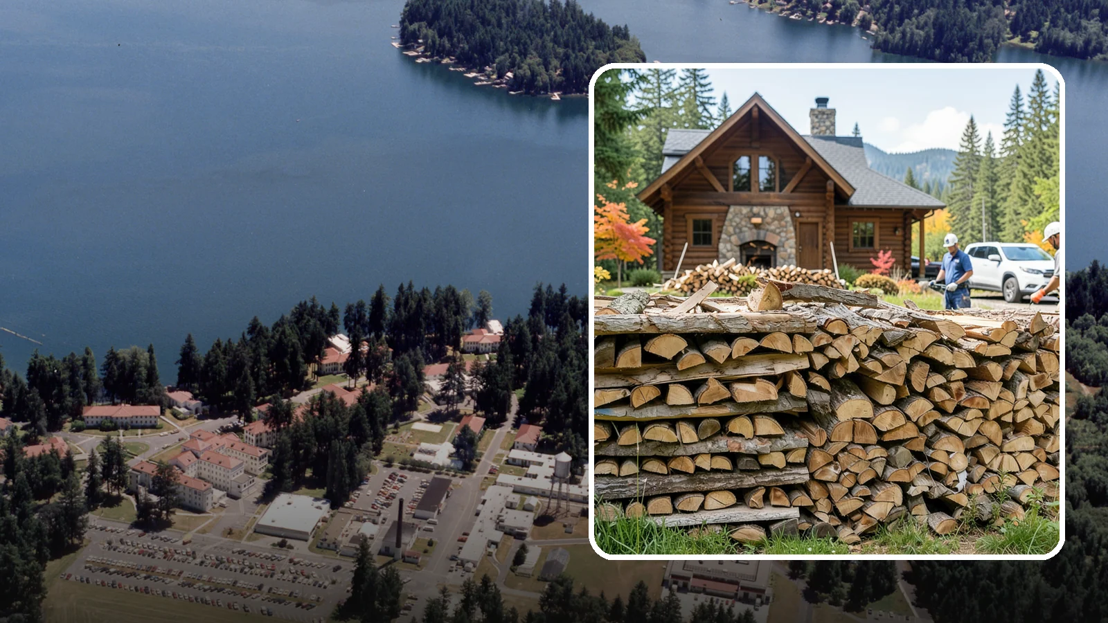 Cabin Firewood in Lakewood, Pierce County, WA - Dependable firewood delivery for cabins and rural retreats across the Pacific Northwest.