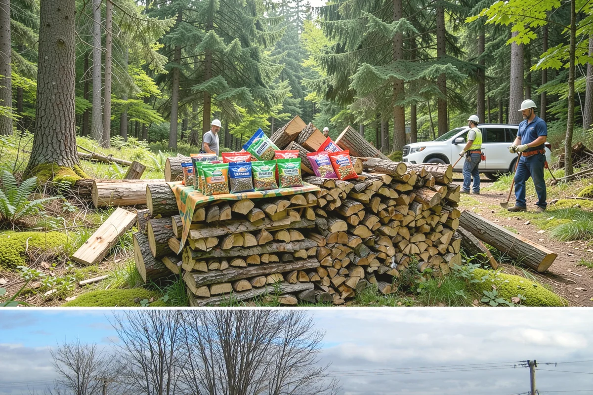 Cabin Firewood in Langley, Island County, WA - Stock the cabin in late summer and fall so it is fuel-ready before the wet winter months arrive.