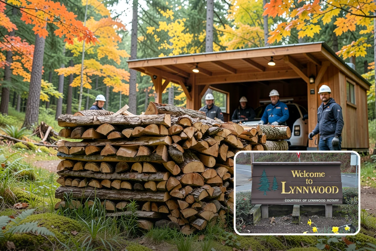 Cabin Firewood in Lynnwood, Snohomish County, WA - Delivered to remote and hard-to-reach properties
