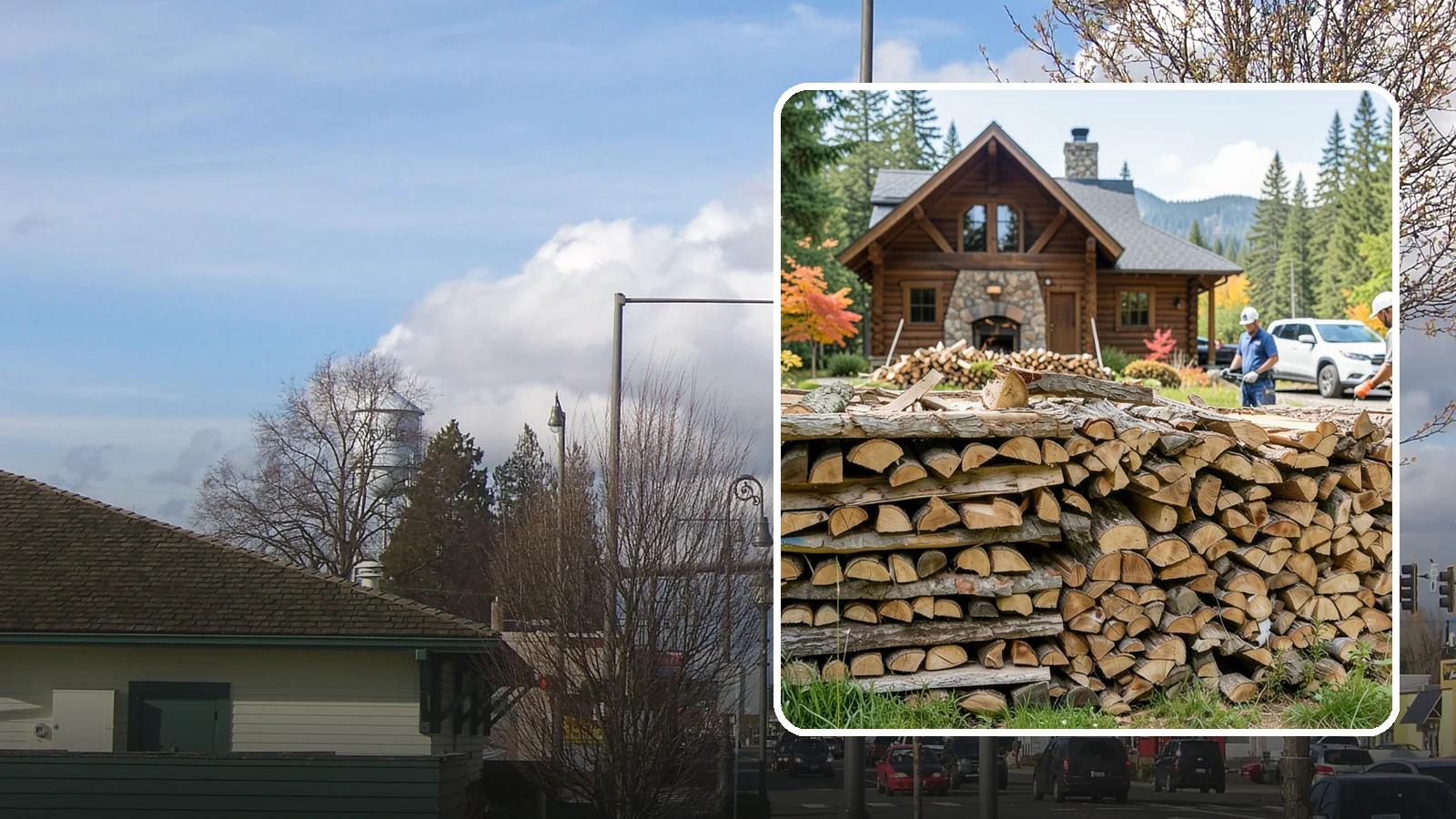 Cabin Firewood in Marysville, Snohomish County, WA - Dependable firewood delivery for cabins and rural retreats across the Pacific Northwest.