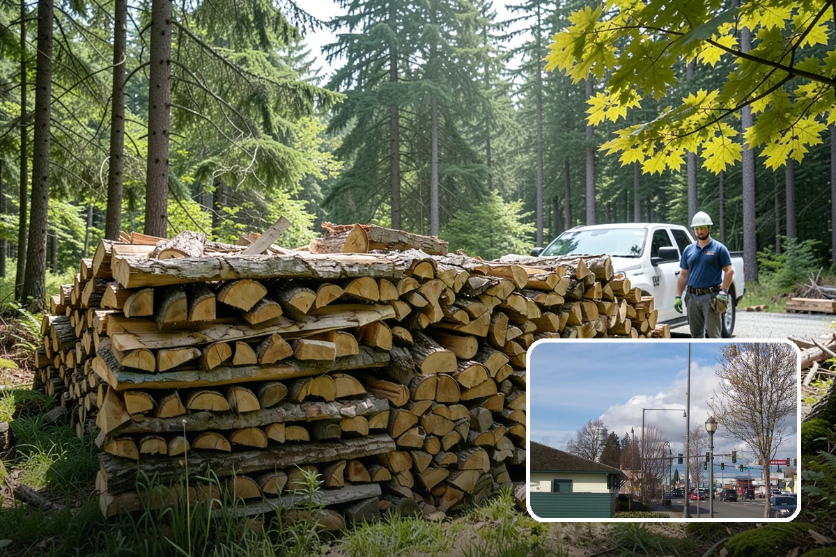 Cabin Firewood in Marysville, Snohomish County, WA - Delivered to remote and hard-to-reach properties