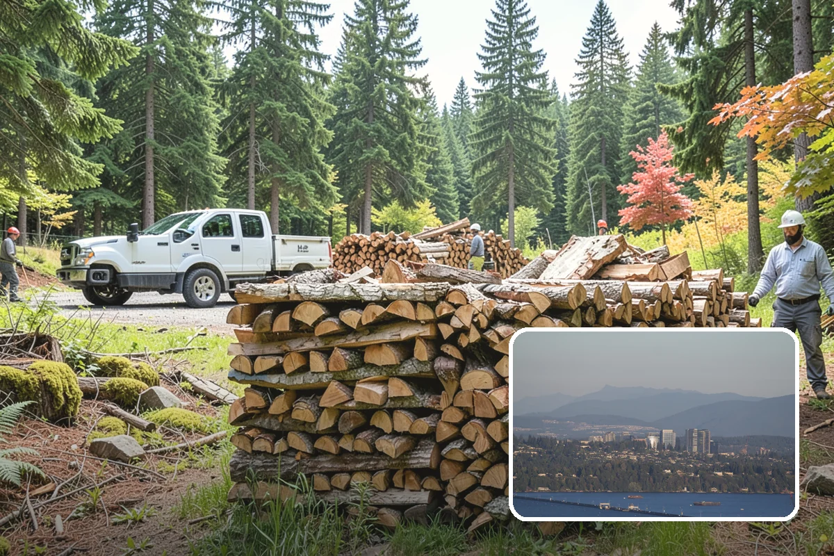 Cabin Firewood in Medina, King County, WA - Delivered to remote and hard-to-reach properties