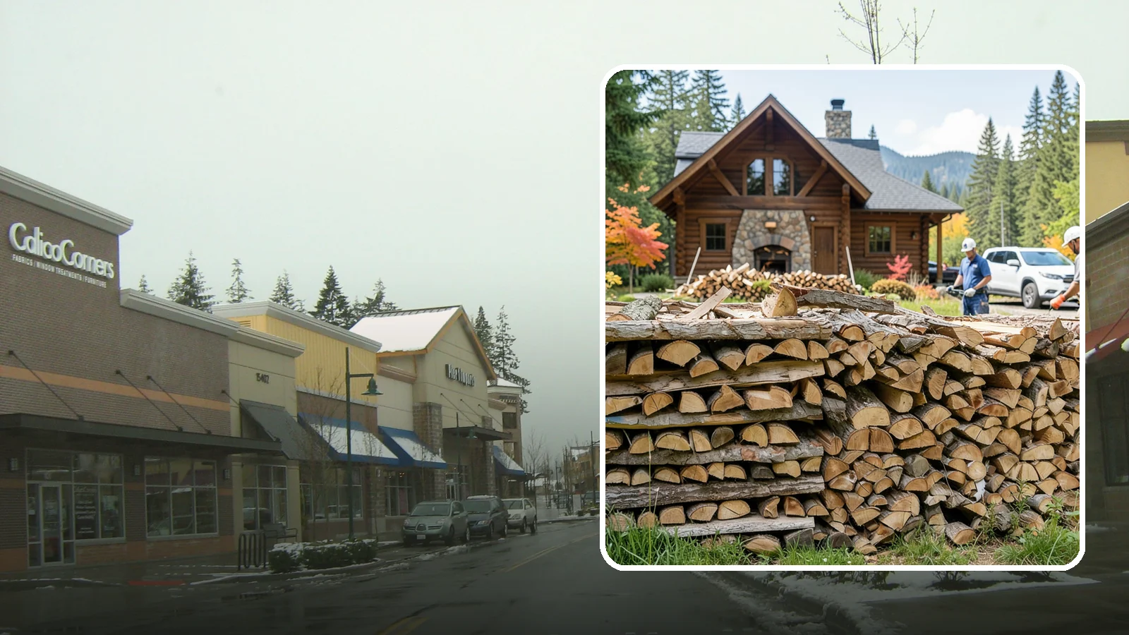 Cabin Firewood in Mill Creek, Snohomish County, WA - Dependable firewood delivery for cabins and rural retreats across the Pacific Northwest.