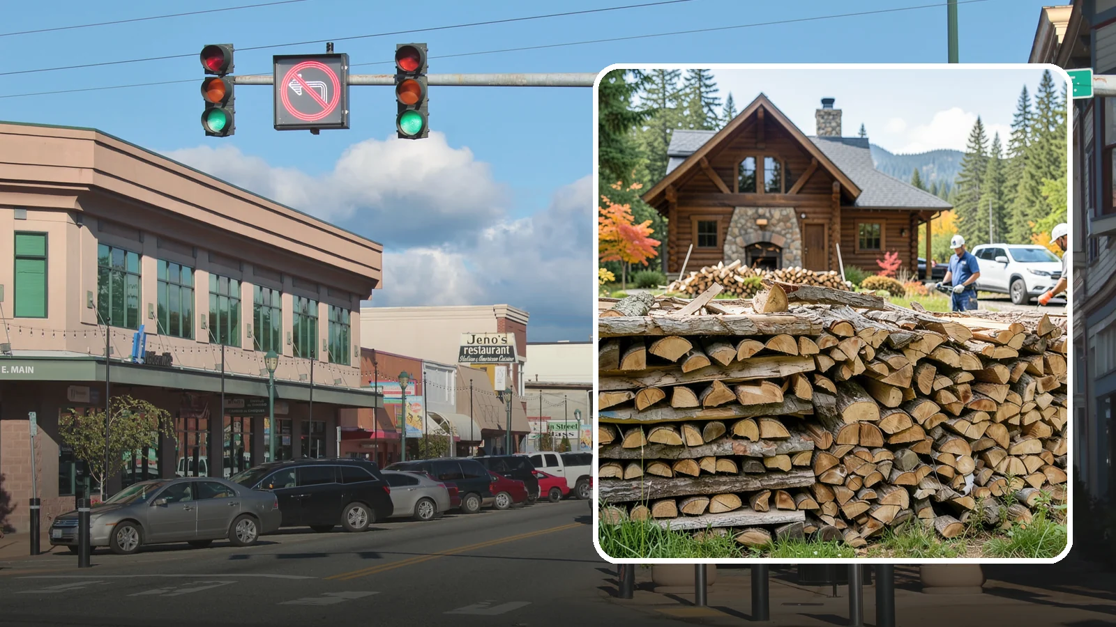 Cabin Firewood in Monroe, Snohomish County, WA - Dependable firewood delivery for cabins and rural retreats across the Pacific Northwest.