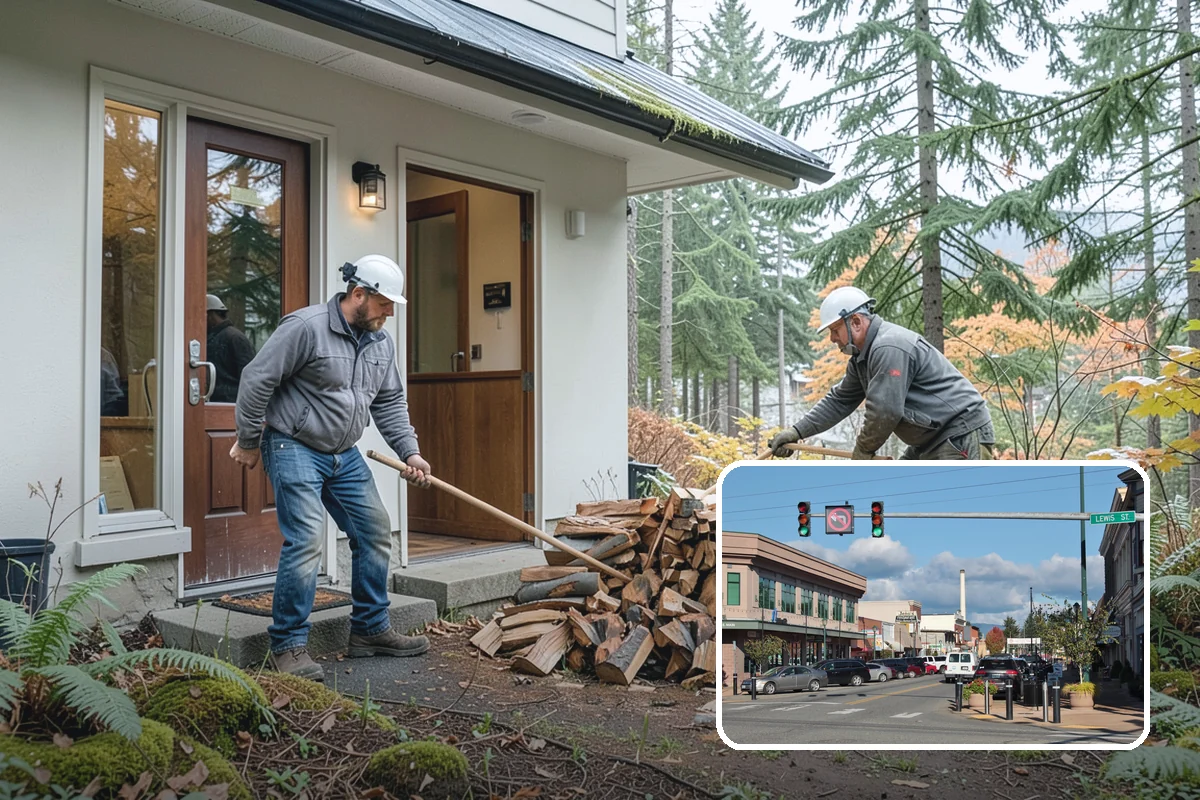 Cabin Firewood in Monroe, Snohomish County, WA - Delivered to remote and hard-to-reach properties