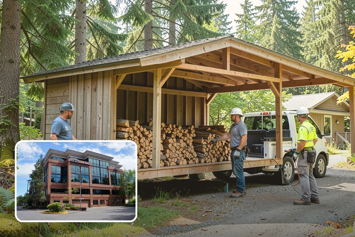 Cabin Firewood in Mountlake Terrace, Snohomish County, WA - Delivered to remote and hard-to-reach properties
