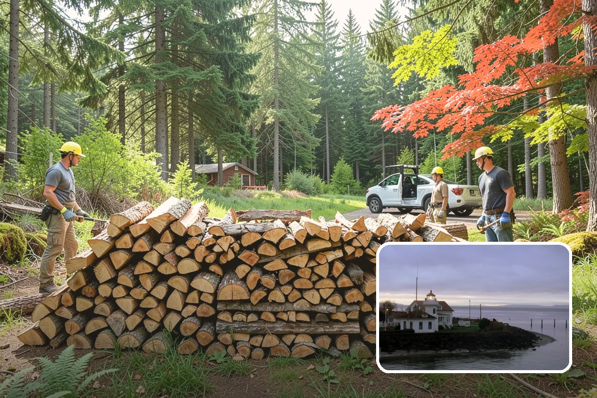 Cabin Firewood in Mukilteo, Snohomish County, WA - Delivered to remote and hard-to-reach properties